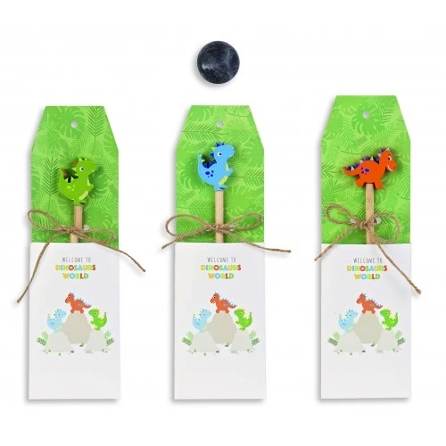 MATITA DINOSAURI AZZZU/VERD/ARAN CON BUSTA