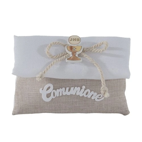 MEMENTO BUSTA CONFETTI CM 10X8 COMUNIONE 
