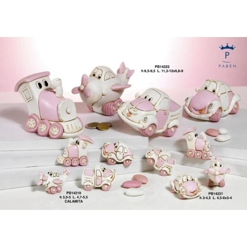 MEZZO TRASP. ROSA 6 CM.4 AS. RESINA