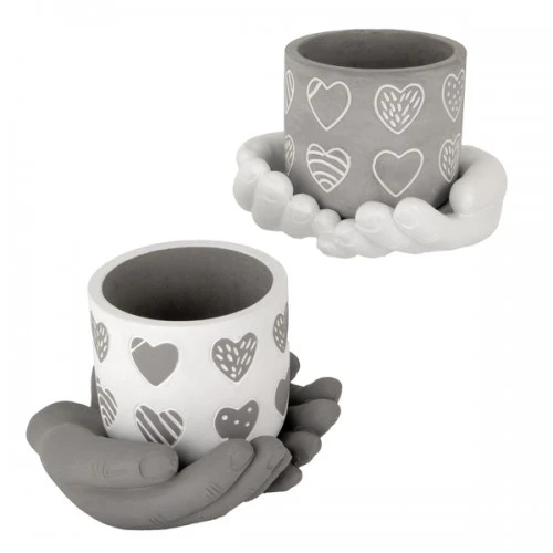 BOMBONIERA - MILLE CUORI PORTAPIANTA CM.15 H.11