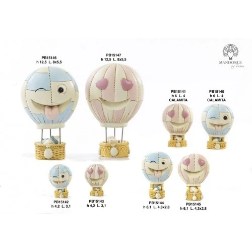 MONGOLFIERA ROSA 4.2 CM.