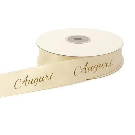 NASTRO AUGURI CREMA 25MM 25MT 
