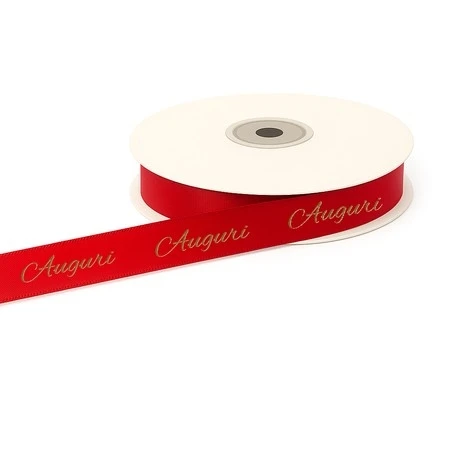 NASTRO AUGURI ROSSO 15MM 25MT 