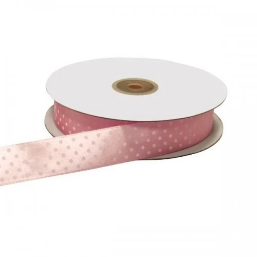 NASTRO DP RASO POIS ROSA 