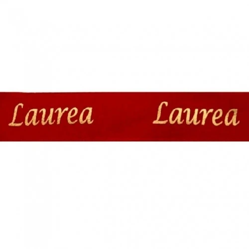 NASTRO LAUREA ROSSO 15MM 25MT