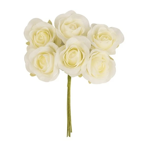 NEW MALIKA FIORE CM.4 CREMA DECORAZIONE PER SACCHETTO CONFETTI