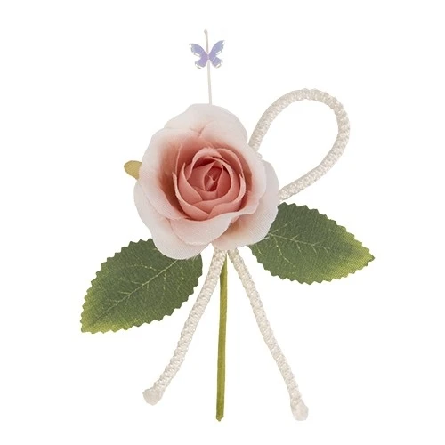 NEW MALIKA RAMO CM.11 ROSA ANTICO DECORAZIONE PER SACCHETTO CONFETTI