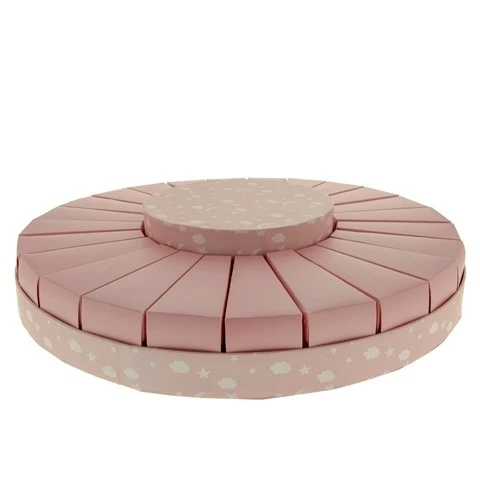 TORTA ROSA 24 PEZZI 38 CM