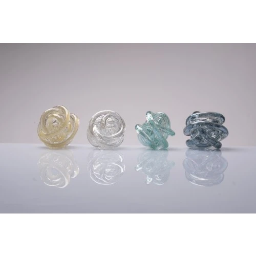 Bomboniera Cuorematto Nodo d'Amore in Cristallo: Colori Assortiti per nozze e anniversari cm.7