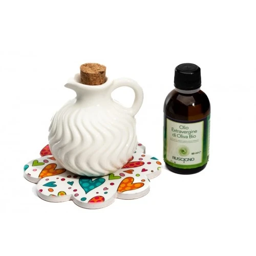 OLIERA CON PIATTINO CUORICINI H.9