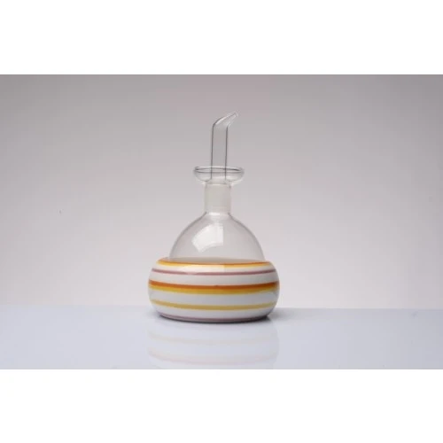 Bomboniera Solidale Matrimonio Cuorematto: Oliera in Vetro e Porcellana - Righe