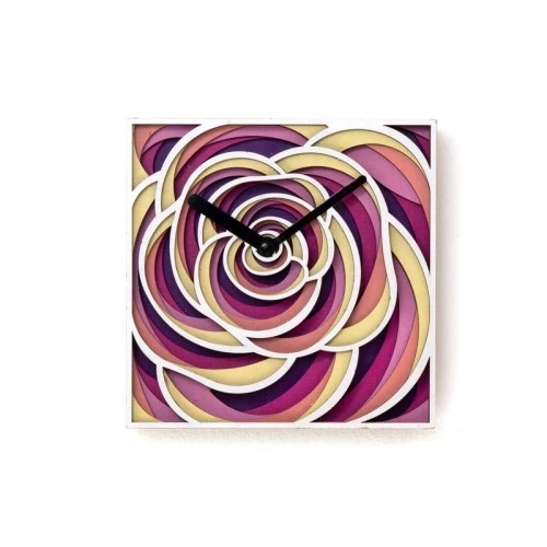 OROLOGIO 30X30 ROSA 6 STRATI