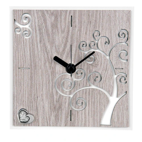 OROLOGIO ALBERO VITA 16X16 ROVERE