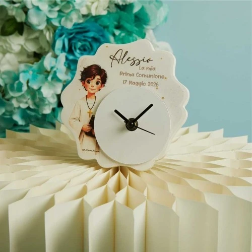 OROLOGIO Claraluna COMUNIONE MASCHIO cm.14x13x1