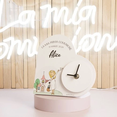 OROLOGIO CUORE COMUNIONE FEMMINA