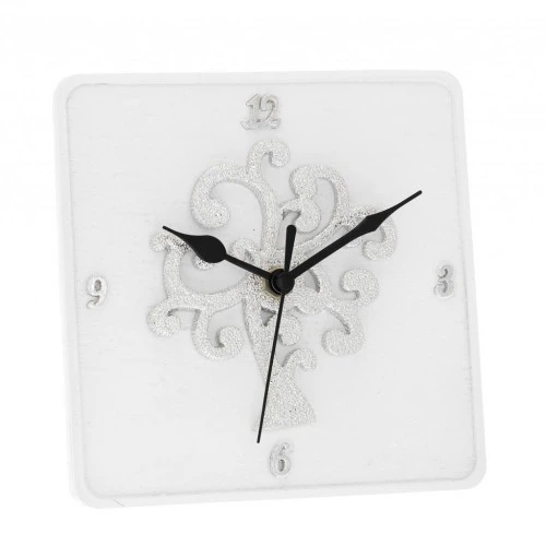 OROLOGIO DA TAVOLO 15x15 DECORO ALBERO