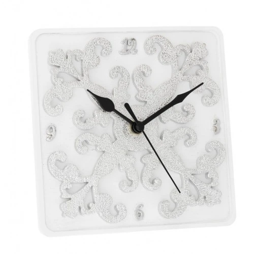 OROLOGIO DA TAVOLO 15x15 DECORO BAROCCO