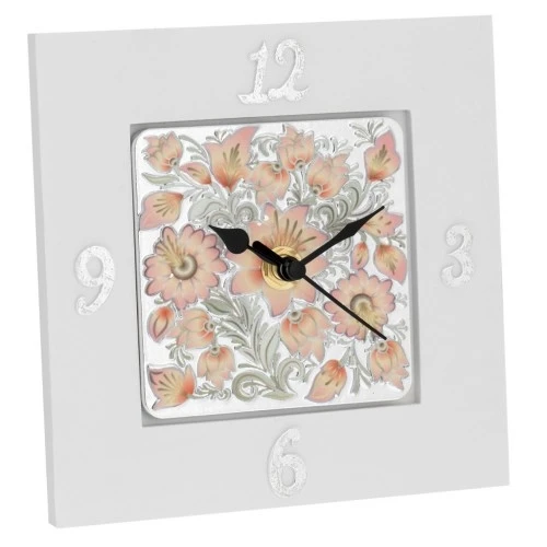 OROLOGIO QUADRATO 15X15 CON DECO MAIOLICA 1