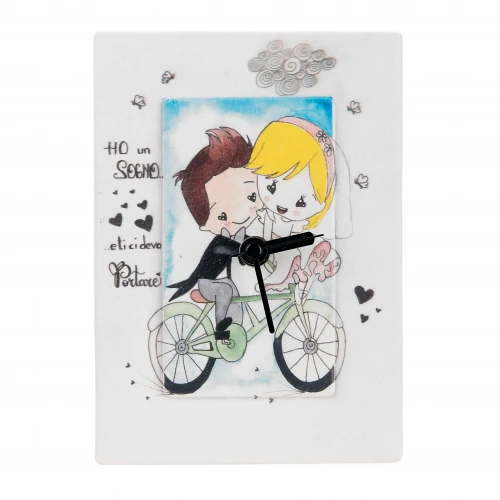 OROLOGIO SPOSI BICI 13x18