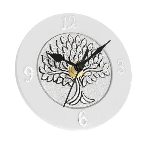 OROLOGIO TONDO D. 10 CON INSERTO ARGENTATO - ALBERO SPIGHE