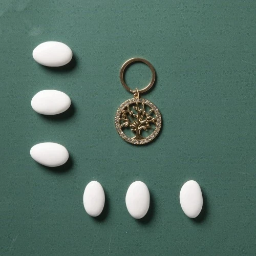 PORTACHIAVI ORO ALBERO DELLA VITA CM.3