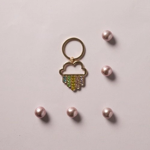 PORTACHIAVI ORO ARCOBALENO CM.3