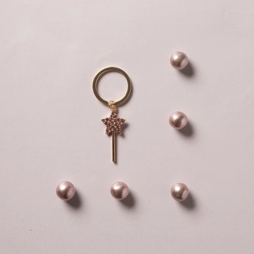 PORTACHIAVI ORO BACCHETTA MAGICA CM.3