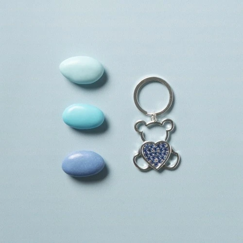 PORTACHIAVI SILVER ORSO CM.3