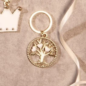 PORTACHIAVI GRANDE ORO ALBERO DELLA VITA