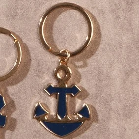 PORTACHIAVI GRANDE ORO ANCORA