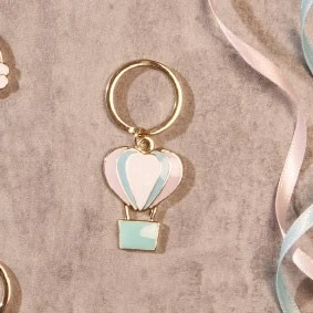 PORTACHIAVI GRANDE ORO MONGOLFIERA