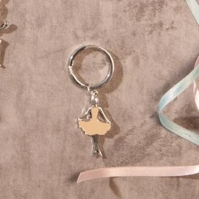 PORTACHIAVI SILVER BALLERINA