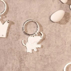 PORTACHIAVI GRANDE SILVER ELEFANTE