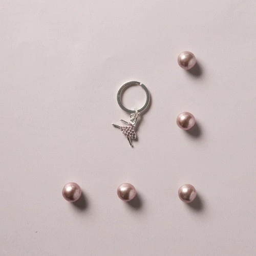 PORTACHIAVI SILVER BALLERINA CM.2,5