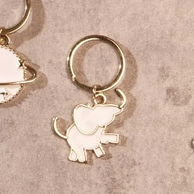 PORTACHIAVI PICCOLO ORO ELEFANTE