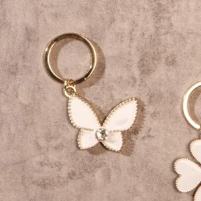 PORTACHIAVI PICCOLO ORO FARFALLA