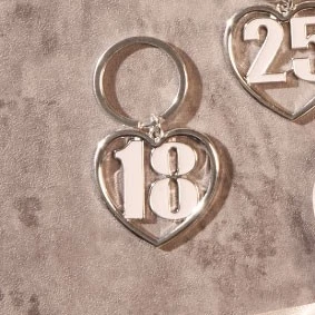 PORTACHIAVI PICCOLO SILVER 18° COMPLEANNO