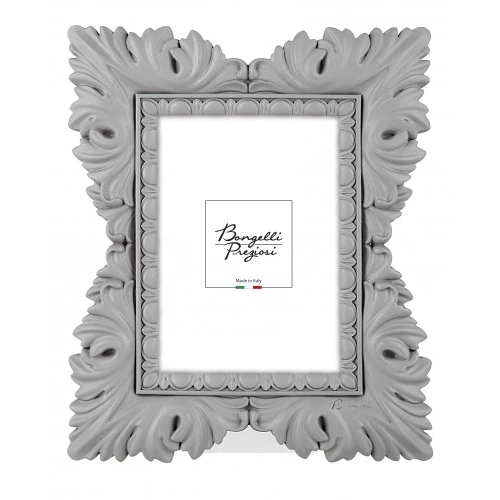 PORTAFOTO RESINA LACCATA BAROCCO INT.15X20 GRIGIO
