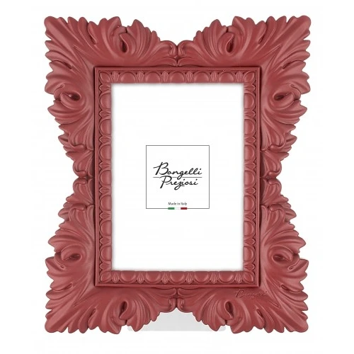 PORTAFOTO RESINA LACCATA BAROCCO INT.15X20 ROSSO