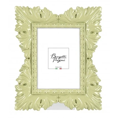 PORTAFOTO RESINA LACCATA BAROCCO INT.15X20 VERDE