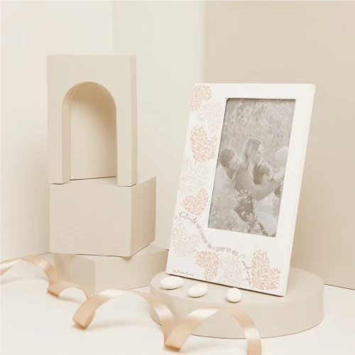 PORTAFOTO DECORO CUORE ROSA - CLARALUNA 2025