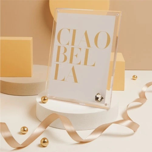 PORTAFOTO PLEX BIANCO CON CUORE - CLARALUNA 2025