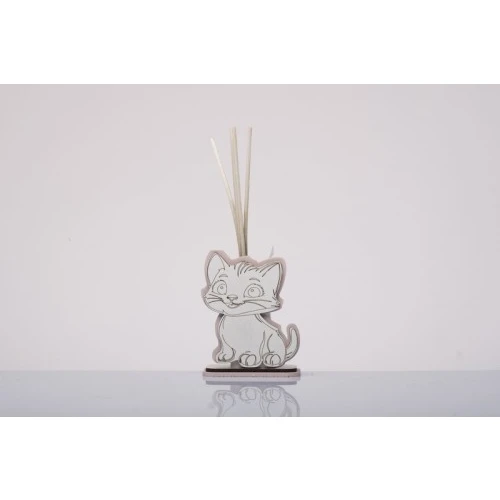 Bomboniera Solidale Nascita e Battesimo Bimba: Diffusore Gattino Cuorematto