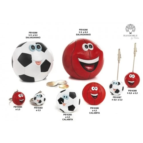 PALLA DA CALCIO 4.5 CM. RESINA-CALAMITA