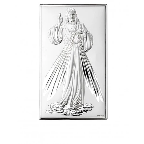 pannello Gesù Misericordioso retro legno – 15×21 cm