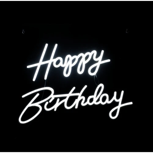 PANNELLO NEON LED HAPPY BIRTHDAY