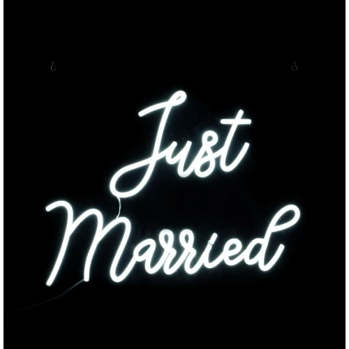 PANNELLO NEON LED JUST MARRIED