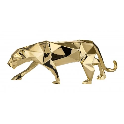 PANTERA STILIZZATA 12X5 RESINA DORATA