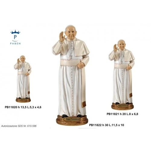PAPA FRANCESCO 13.6 CM. RESINA