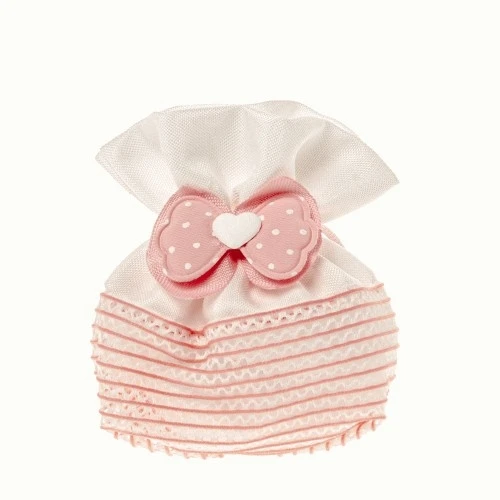 SACCHETTINO CONFETTI PAPILLON BAG QUADRO CM.10 ROSA 